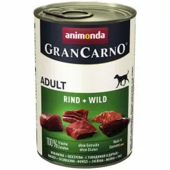 GranCarno® Hunde-Nassfutter »Adult«, Rind/Wild, 400 G