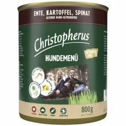 CHRISTOPHERUS Hunde-Nassfutter »Senior«, Ente, 800 G