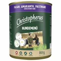 CHRISTOPHERUS Hunde-Nassfutter »Hundemenü«, Fasan, 800 G