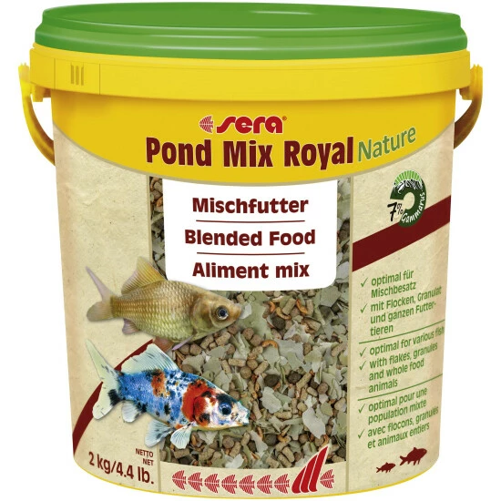Sera Teichfischfutter »Pond Mix Royal Nature«, Pond, 10000 Ml (2000g) 3 Sera Teichfischfutter »Pond Mix Royal Nature«, Pond, 10000 Ml (2000g)