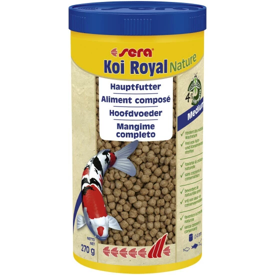 Sera Teichfischfutter »Koi Royal Nature Medium«, Pond, 1000 Ml (270g) 3 Sera Teichfischfutter »Koi Royal Nature Medium«, Pond, 1000 Ml (270g)