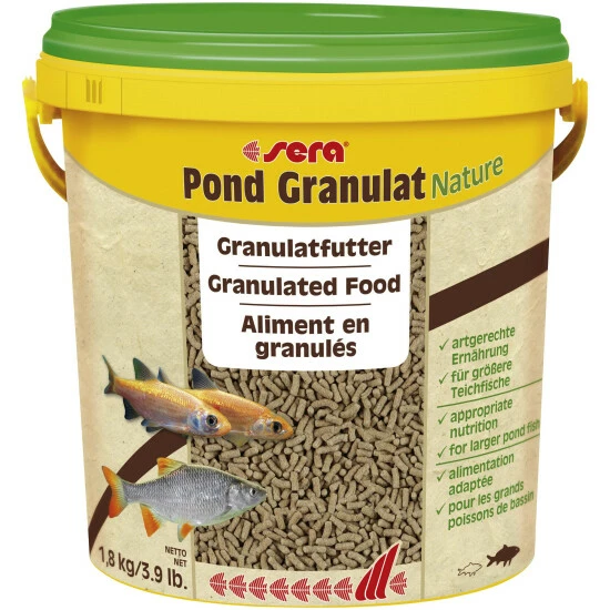 Sera Teichfischfutter »Pond Granulat Nature«, Pond, 10000 Ml (1800g) 3 Sera Teichfischfutter »Pond Granulat Nature«, Pond, 10000 Ml (1800g)