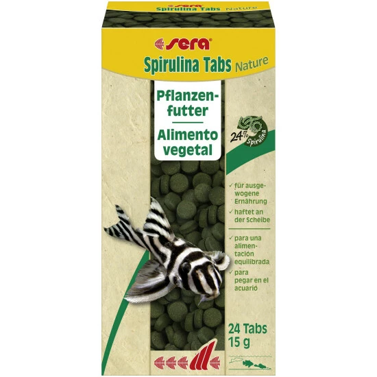 Sera Pflanzenfutter »Spirulina Tabs Nature«, Aqua, 24 Tabs (15g), Geeignet Für Aquarientiere 3 Sera Pflanzenfutter »Spirulina Tabs Nature«, Aqua, 24 Tabs (15g), Geeignet Für Aquarientiere