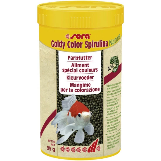 Sera Goldfischfutter »Goldy Color Spirulina Nature«, Aqua, 250 Ml (95g ) 3 Sera Goldfischfutter »Goldy Color Spirulina Nature«, Aqua, 250 Ml (95g )