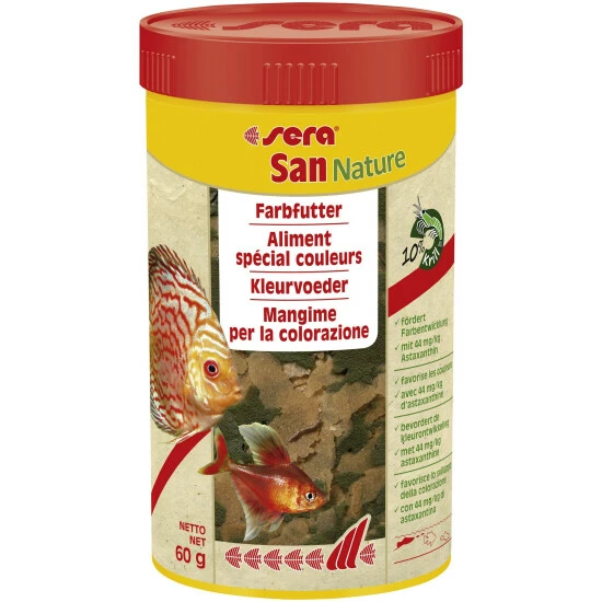 Sera Fisch-Farbfutter »San Nature«, Aqua, 250ml 3 Sera Fisch-Farbfutter »San Nature«, Aqua, 250ml