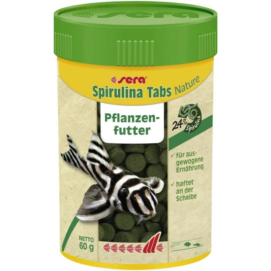 Sera Pflanzenfutter »Spirulina Tabs Nature«, Aqua, 100 Ml (60g), Geeignet Für Aquarientiere 3 Sera Pflanzenfutter »Spirulina Tabs Nature«, Aqua, 100 Ml (60g), Geeignet Für Aquarientiere