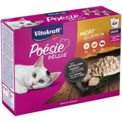 VITAKRAFT Katzen-Nassfutter »Poésie Délice«, 6 Stück, Je 85 G, Fleisch