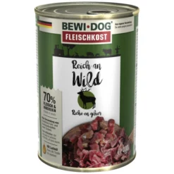 BEWI DOG® Hunde-Nassfutter, 400 G, Wild