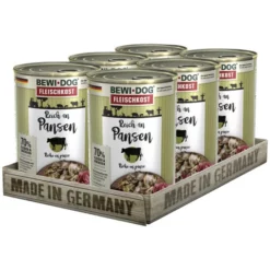 BEWI DOG® Hunde-Nassfutter, 400 G, Pansen