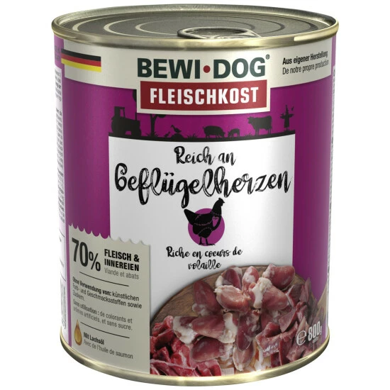 BEWI DOG® Hunde-Nassfutter, Geflügelherz 3 BEWI DOG® Hunde-Nassfutter, Geflügelherz