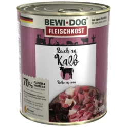 BEWI DOG® Hunde-Nassfutter, 800 G, Kalb