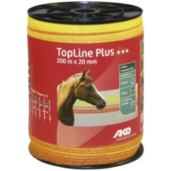 AKO Weidezaun Weidezaunband »TopLine Plus«, Länge: 20000 Cm, Gelb/orange