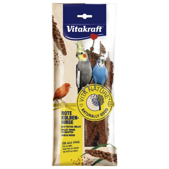 VITAKRAFT Vogelfutter, 80 G Kg, Hirse 3 VITAKRAFT Vogelfutter, 80 G Kg, Hirse