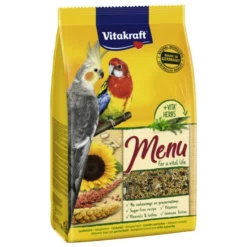 VITAKRAFT Wellensittichfutter, 3kg, Getreide/Saaten, Für Großsittiche