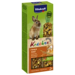 VITAKRAFT Zwergkaninchenfutter, 224 G, Honig/dinkel