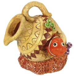 Orbit Aquariendekoration, Krug Mit Nemo, Polyresin, Beige|rot