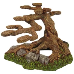 Orbit Aquariendekoration, Bonsai, Polyresin, Braun|grün