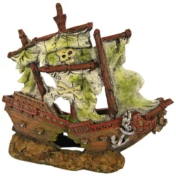 Orbit Aquariendekoration, Piratenschiff , Polyresin, Braun|beige