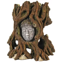 Orbit Aquariendekoration, Koramu-Baumgesicht, Polyresin, Braun