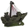 Orbit Aquariendekoration, Schiffswrack, Polyresin, Braun