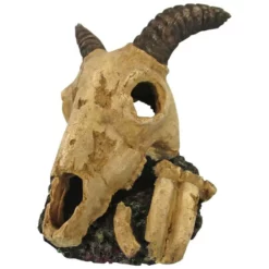 Orbit Aquariendekoration, Mini Gams-Kopf, Polyresin, Beige|schwarz