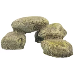 Orbit Aquariendekoration, Kieselstein Grau, Polyresin, Grau