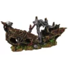 Orbit Aquariendekoration, Schiffswrack, Polyresin, Braun
