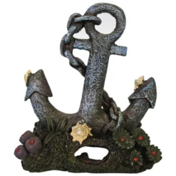 Orbit Aquariendekoration, Schiffsanker, Polyresin, Braun