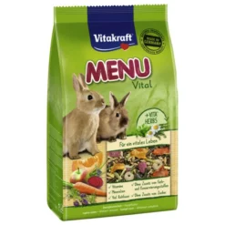 VITAKRAFT Zwergkaninchenfutter »Menü Vital«, Getreide/Früchte/Gemüse