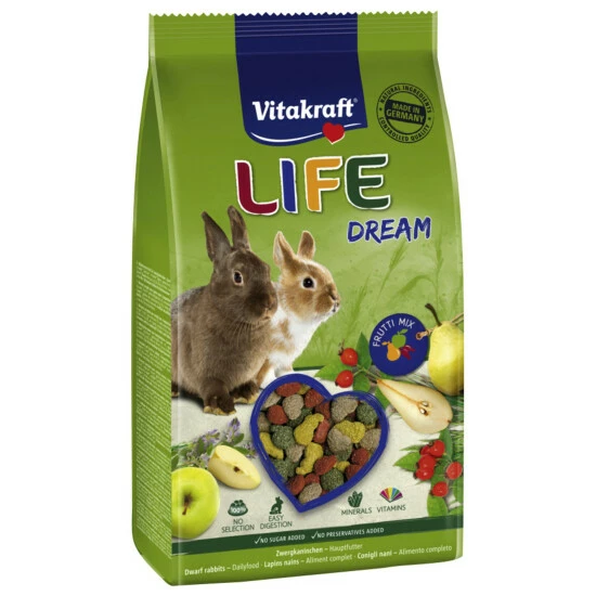 VITAKRAFT Zwergkaninchenfutter »Life Dream«, Obst 3 VITAKRAFT Zwergkaninchenfutter »Life Dream«, Obst