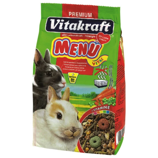 VITAKRAFT Zwergkaninchenfutter »Menü Vital«, Getreide/Früchte/Gemüse 3 VITAKRAFT Zwergkaninchenfutter »Menü Vital«, Getreide/Früchte/Gemüse