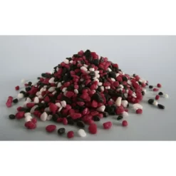 Orbit Aquarium-Bodengrund, 5 Kg, Farbkies Mix, Schwarz-rot