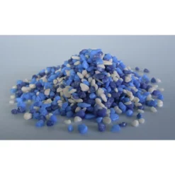 Orbit Aquarium-Bodengrund, 5 Kg, Farbkies Mix, Blauweiß