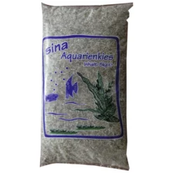 Sina Bodengrund »Aquarienkies«, 1 X 5 Kg Aquarienkies, Aqua-Kies Natur 2-3mm 5kg, Kieselgrau