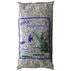 Sina Bodengrund »Aquarienkies«, 1 X 5 Kg Aquarienkies, Aqua-Kies Natur 5-8mm 5kg, Kieselgrau