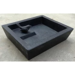 Vogeltränke, Terrazzo, Schwarz
