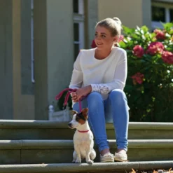 HUNTER Dressurhalsung, Gr. M, Himbeerrot -Günstiges Tierbedarf Geschäft unnamed file 13516