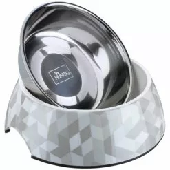 HUNTER Futternapf, Edelstahl, Weiß/grau -Günstiges Tierbedarf Geschäft unnamed file 14251