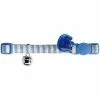 HUNTER Halsband »Cotton Stripes«, Für Katzen, Polyester, Hellblau