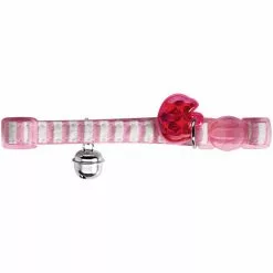 HUNTER Halsband »Cotton Stripes«, Für Katzen, Baumwolle/Polyester, Rosa