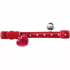 HUNTER Halsband »Glossy Dots«, Für Katzen, Polyester, Rot