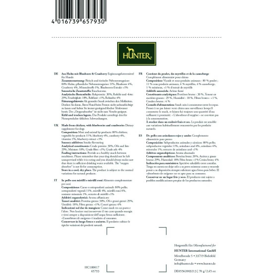 HUNTER Hundesnack »Lifestyle«, 12 Stück, Je 70, Huhn 7 HUNTER Hundesnack »Lifestyle«, 12 Stück, Je 70, Huhn – Bild 5