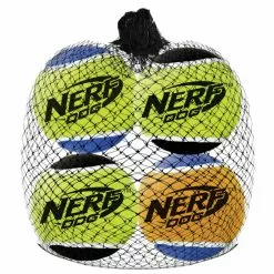 NERF DOG Spielball, Tennisbälle Mit Quietscher, Orange/blaugelb, Gr. XS, Für Hunde -Günstiges Tierbedarf Geschäft unnamed file 14797