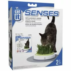 CATIT Nachfüllbeutel, Nachfüllpack Für Gras Garten Senses, Grün