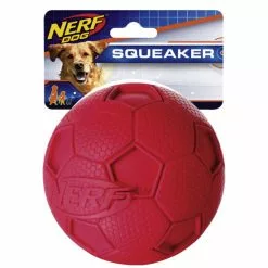 NERF DOG Spielball, Fussball Mit Quietscher, Gelb/blau/rot, Gr. L , Für Hunde -Günstiges Tierbedarf Geschäft unnamed file 14840