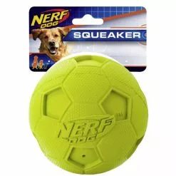 NERF DOG Spielball, Fussball Mit Quietscher, Gelb/blau/rot, Gr. L , Für Hunde -Günstiges Tierbedarf Geschäft unnamed file 14841