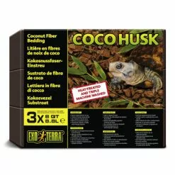 EXO TERRA Terrariumsubstrat, Kokoschips, Braun, 3er-Pack Je 8,8 L