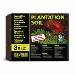 EXO TERRA Terrariumsubstrat, Kokosfaser, Braun, 3er-Pack Je 8,8 L