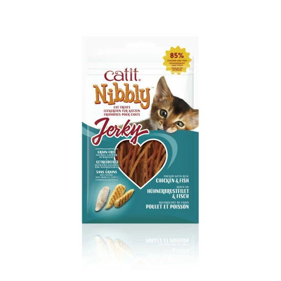 CATIT Katzensnack »Nibbly Jerky«, 30 G, Hühnchen/Fisch 3 CATIT Katzensnack »Nibbly Jerky«, 30 G, Hühnchen/Fisch