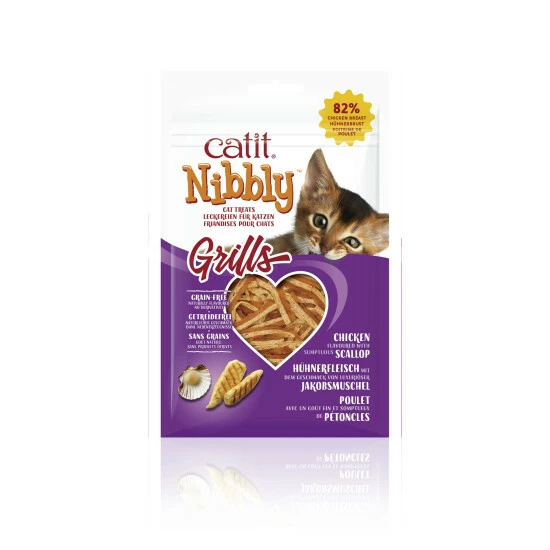 CATIT Katzensnack »Nibbly Grills«, 30 G, Hühnchen/Jakobsmuschel 3 CATIT Katzensnack »Nibbly Grills«, 30 G, Hühnchen/Jakobsmuschel